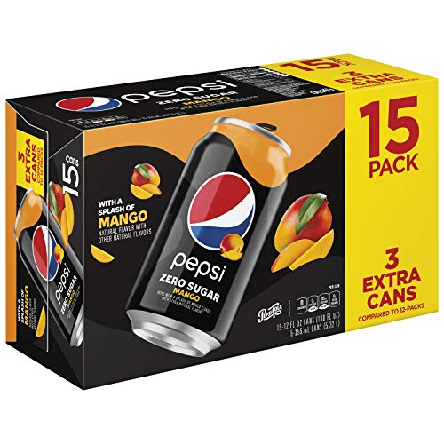 Pepsi Zero Sugar, Mango, Oz Cans (Pack)