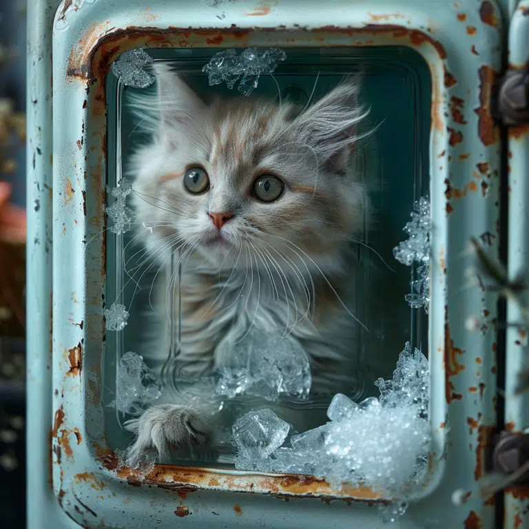 cat refrigerator