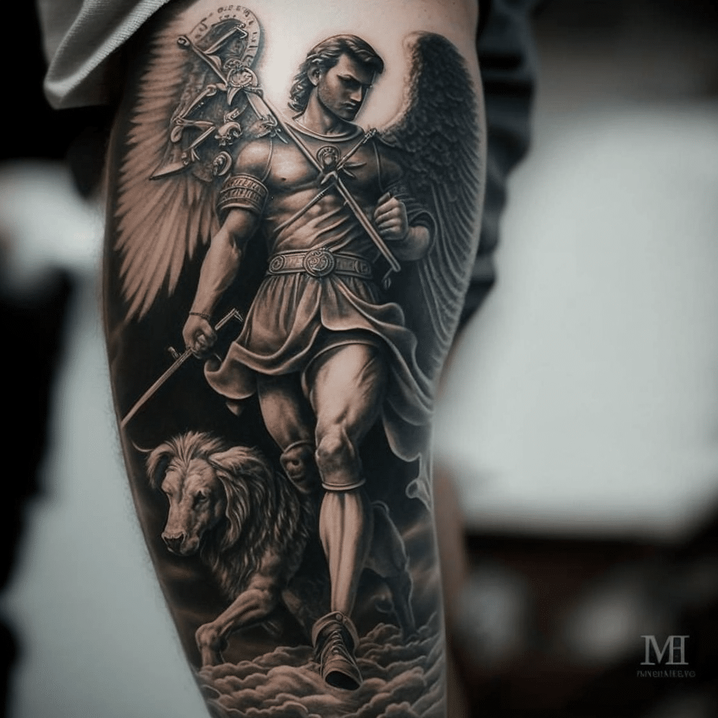 saint michael tattoo