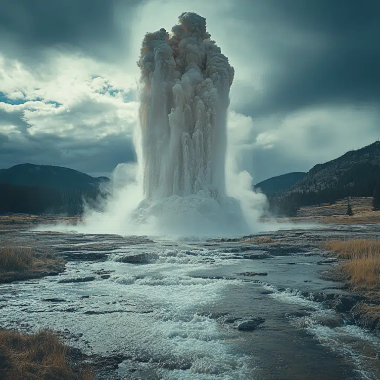 geyser explosion yellowstone