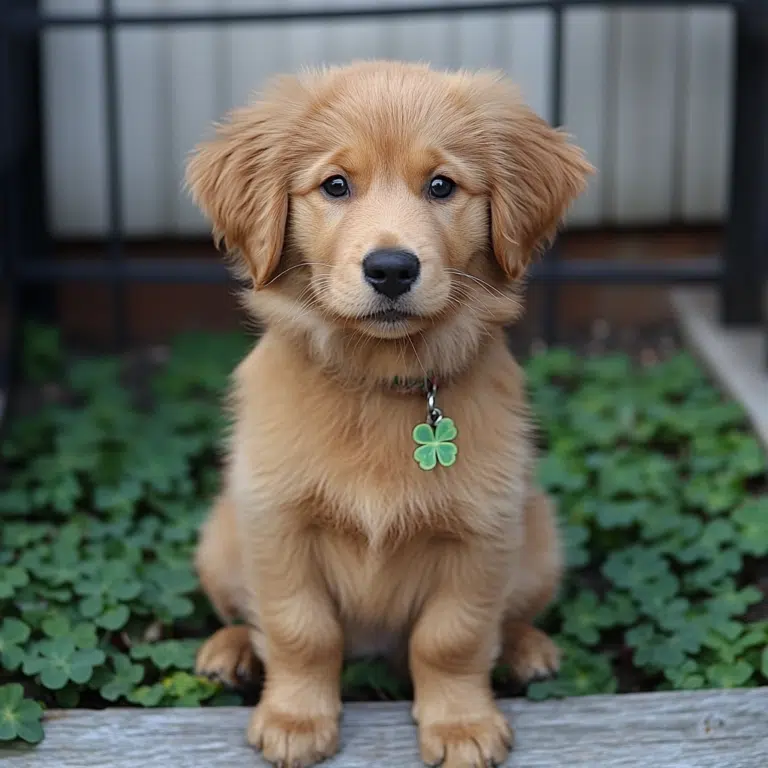 shamrock golden retriever puppy